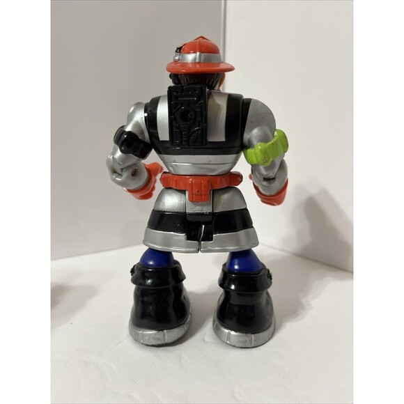 Mattel Rescue Heroes (Retired) - Billy Blazes Firefighter & Jack Hammer.2002. - Picture 6 of 6